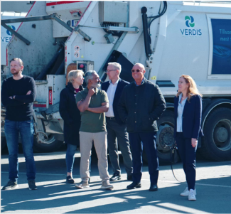 PVESS-teamet vid ett energiprojekt i Upplands Väsby